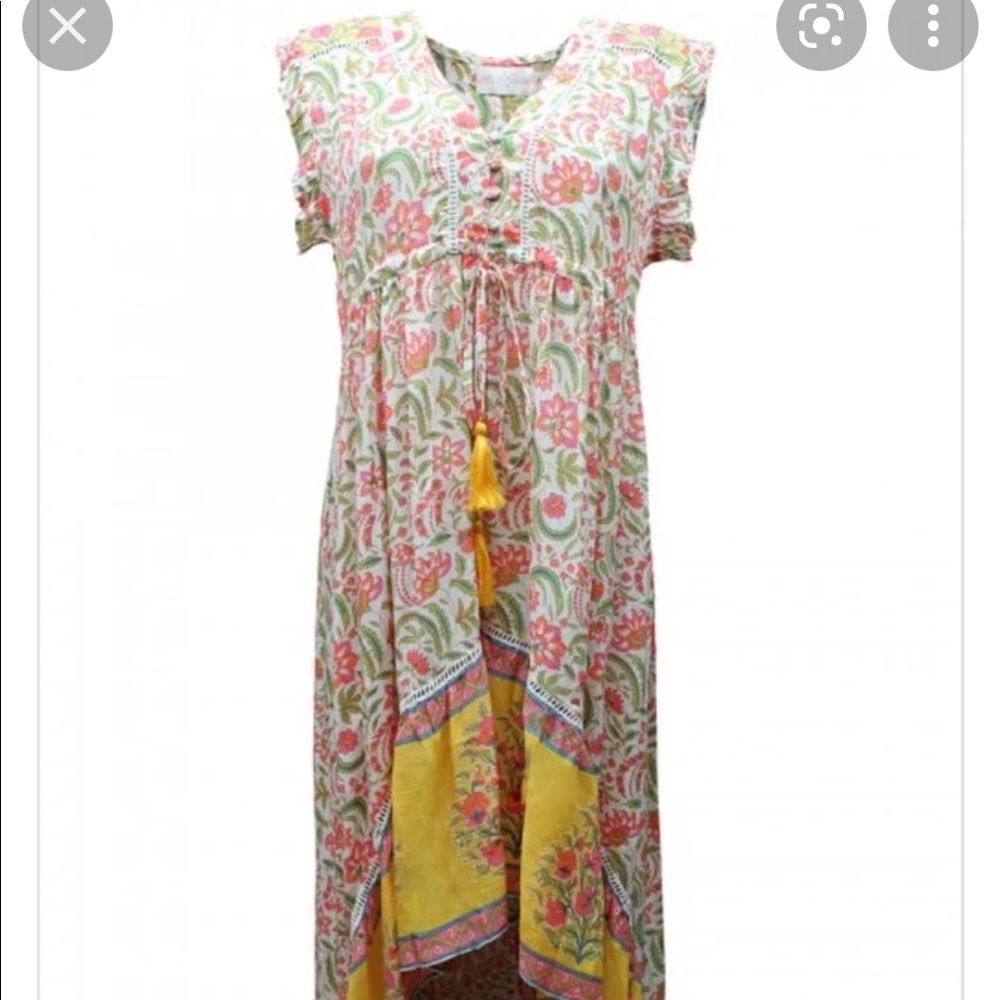 MISS JUNE hi low bright dress